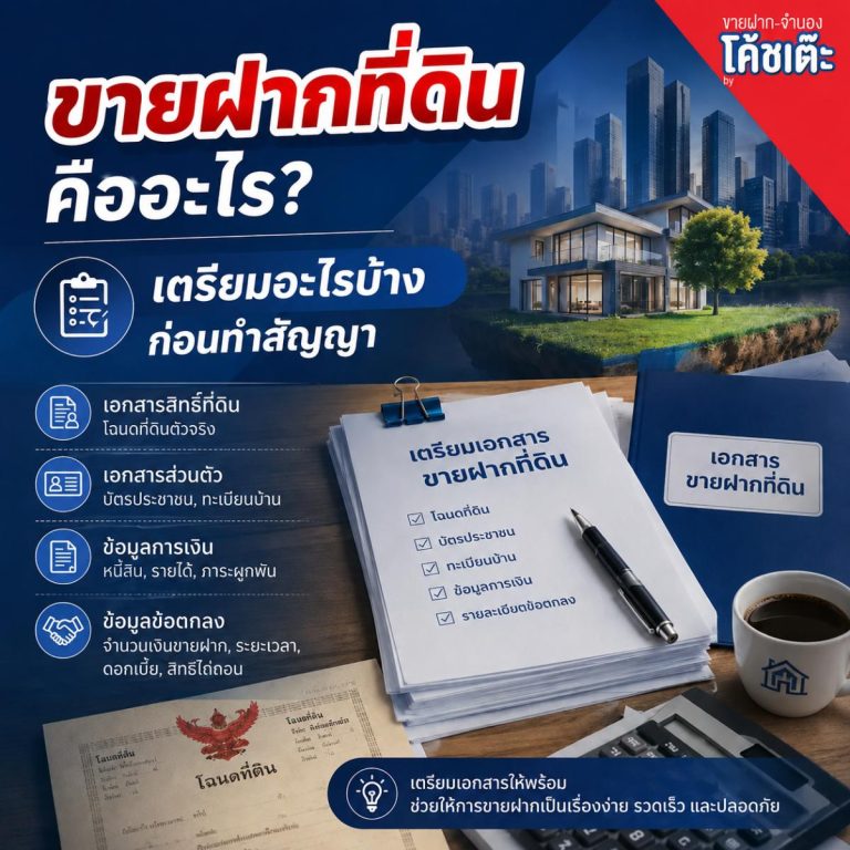 การเตรียมสัญญาขายฝากที่ดิน